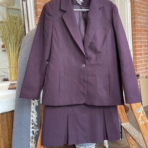 Dark Academia Goblincore Vintage Liz Baker Blazer Skirt Set